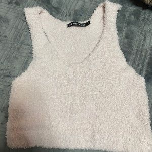 Light pink Cozy crop top new